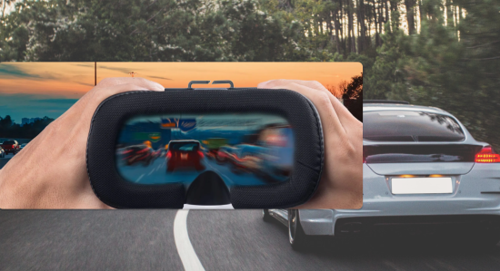 Banner. VR Distorted Visuals Simulator for Drivers  87 User Engagement Rate 550x299 -