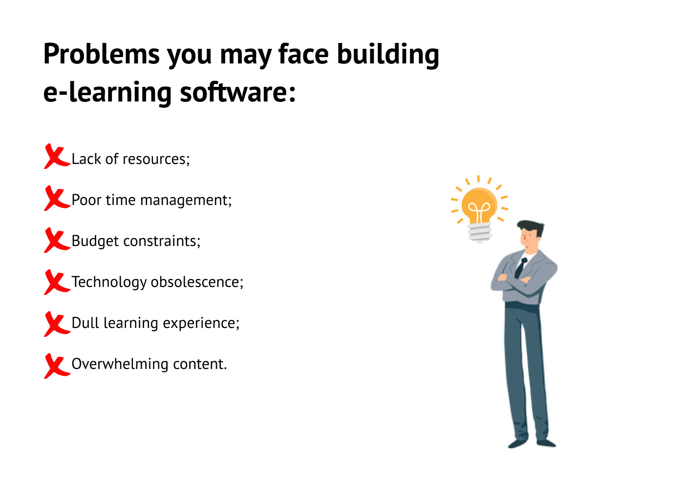6 Problems You Will Face When Developing E-Learning Project And How Dedicated Team Can Help You Out pic 5 1 - 6 Problems You Will Face When Developing E-Learning Project And How Dedicated Team Can Help You Out