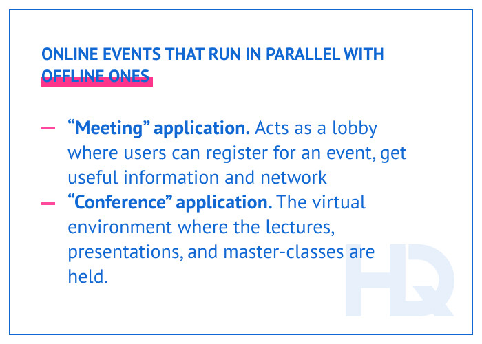 Tech to Survive the Lockdown: Using VR and AR to Host Events 13 parallel offline and online events - Tech to Survive the Lockdown: Using VR and AR to Host Events