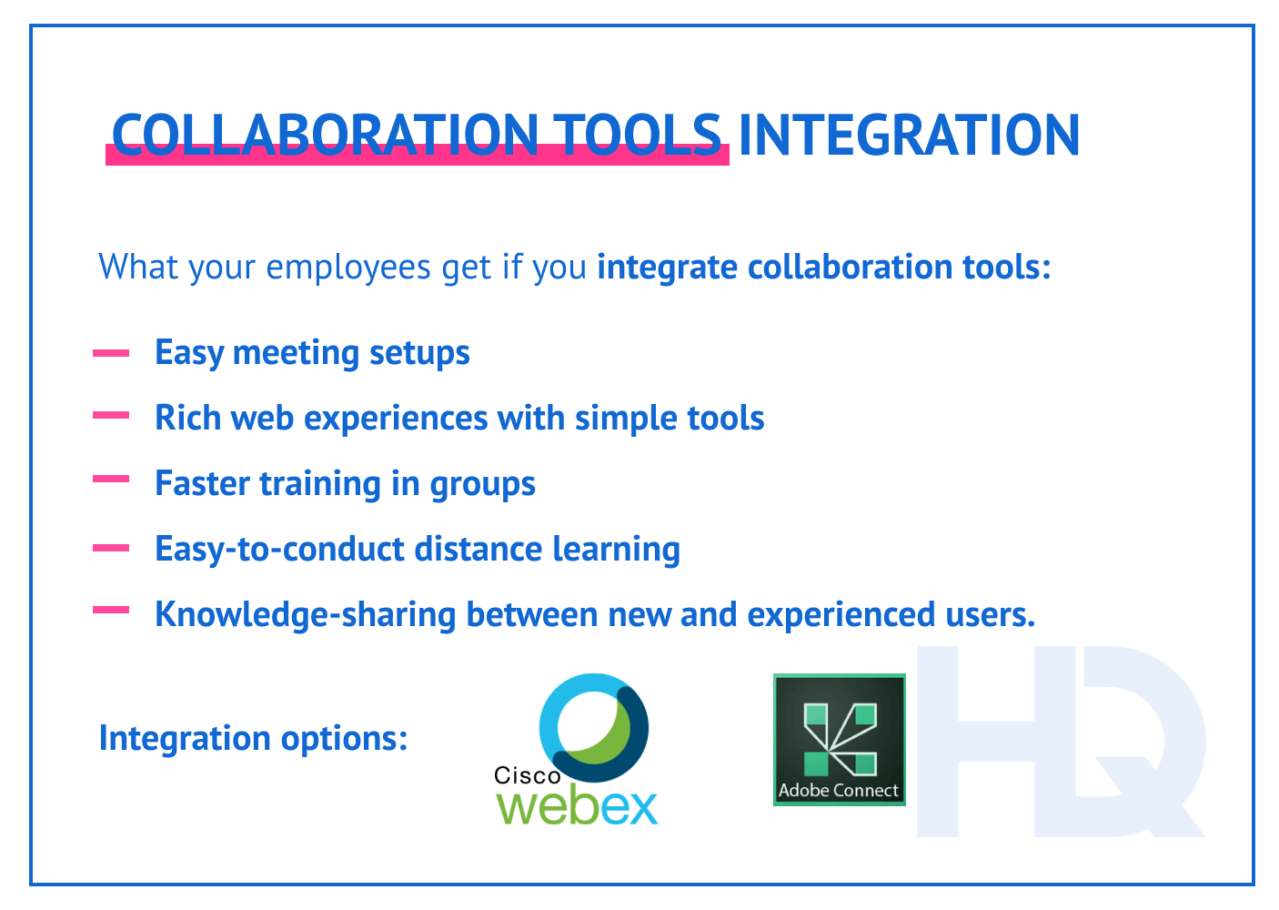 12 collaboration tools integration - How to Create LMS for Employee Training + Case Studies Inside