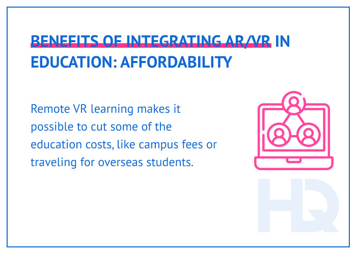 VR in education 11 - Integrating Virtual Reality for eLearning: Benefits and Costs