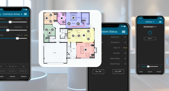 Banner Native Mobile App for Managing a Whole House Audio System 550x299 - Portfolio