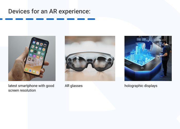 Devices for an AR experience  min - Augmented Reality (AR) for Conferencing and Business Communication