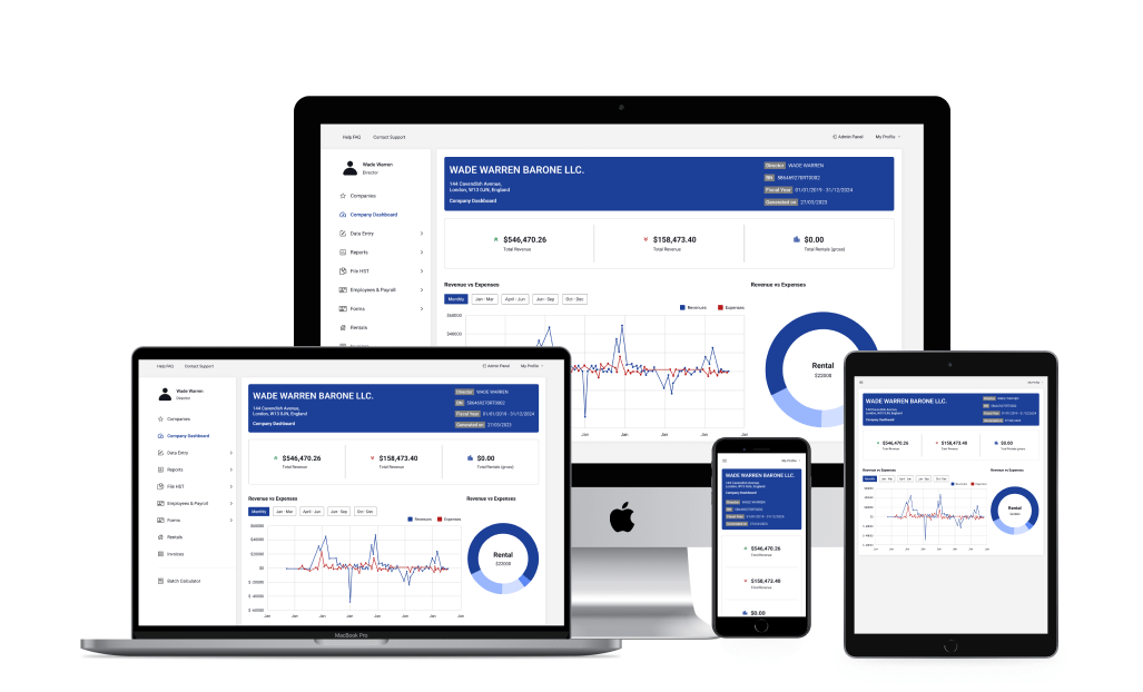 Accounting Software with HST filing online -