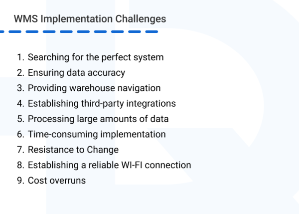 9 Challenges of Warehouse Management Systems and Their Solutions common WMS implementation challenges - 9 Challenges of Warehouse Management Systems and Their Solutions