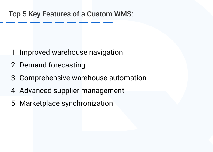Key features of a custom WMS - Key Features of a Custom Warehouse Management System (WMS)