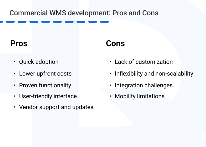 Commercial WMS advantages and disadvantages - Customized WMS vs. Commercial WMS: Which One is Right For You?