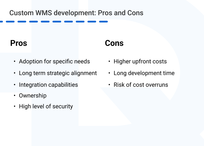 Custom WMS advantages and disadvantages - Customized WMS vs. Commercial WMS: Which One is Right For You?