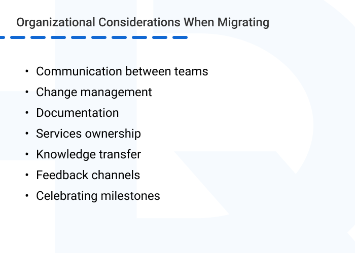 Monolith to microservices migration organizational considerations - How to Convert Monolithic Architecture to Microservices