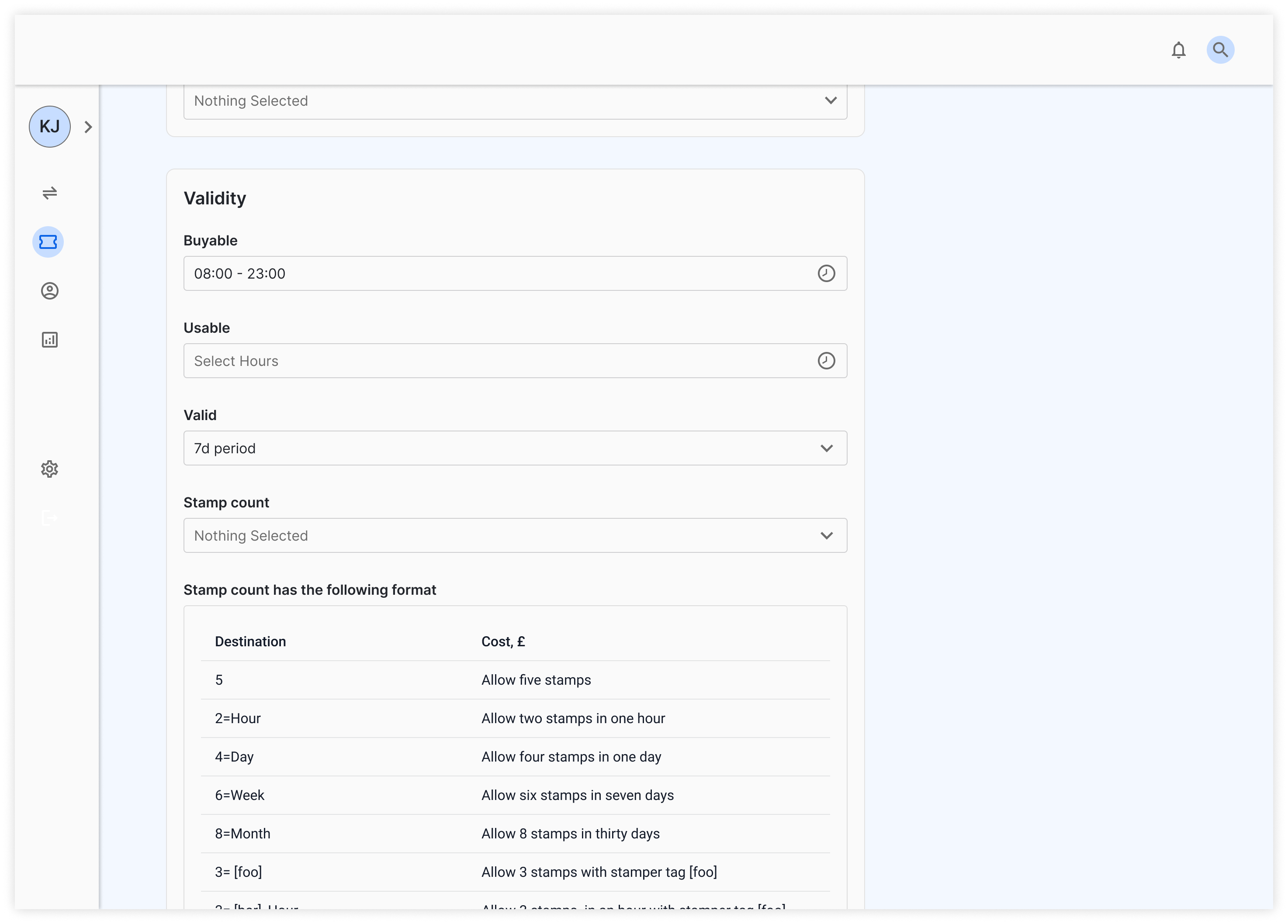ticketing app for public transport products -