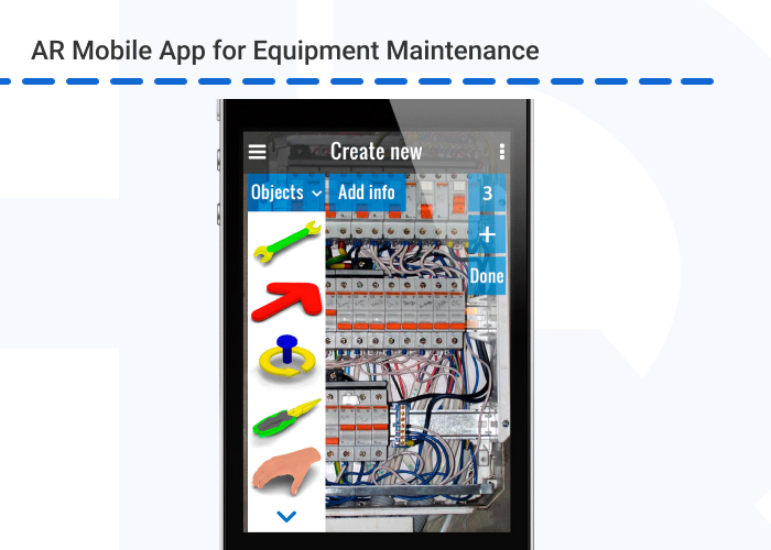 AR mobile app for equipment maintenance - Augmented Reality in Enterprise Business: Use Cases