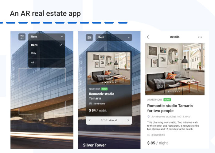 An AR real estate app - 10 Best Augmented Reality Development Kits