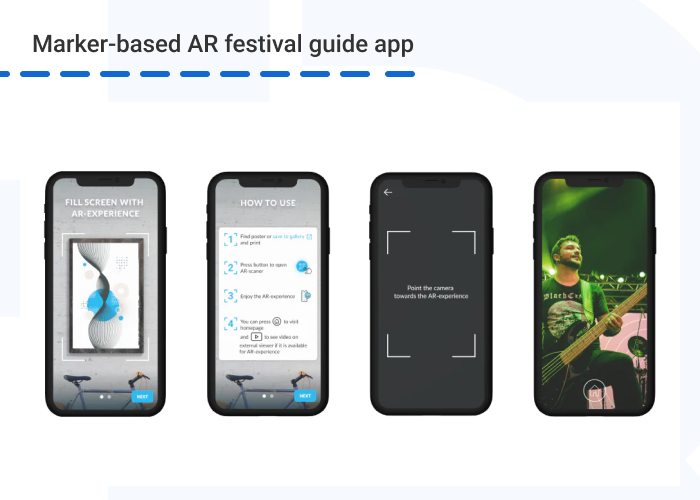 Marker based AR festival guide app - How AR Is Transforming Social Media