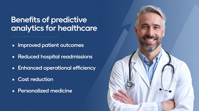 benefits of predictive analytics solutions - Predictive Analytics for Healthcare: Examples &amp; Use Cases&nbsp;