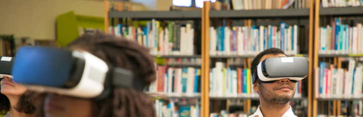 Banner. VR for language learning 728x235 -