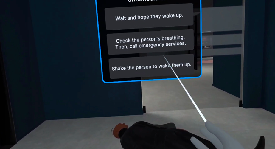 First aid training -