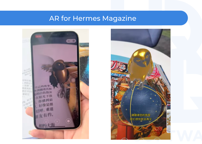 AR for Hermes Magazine - How Augmented Reality (AR) Transforms Print Media