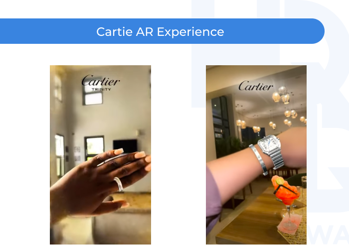 Cartie AR Experience - Augmented Reality (AR) for Jewelry Brands: Virtual Try-Ons and Storytelling