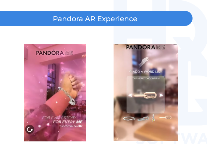 Pandora AR Experience - Augmented Reality (AR) for Jewelry Brands: Virtual Try-Ons and Storytelling